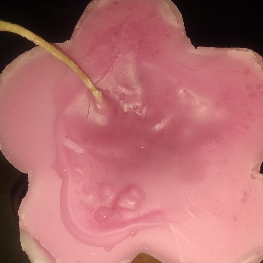 Flower candle handmade with scented